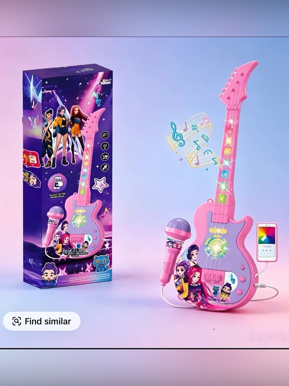 Kpop Demon Hunters Guitar and Microphone